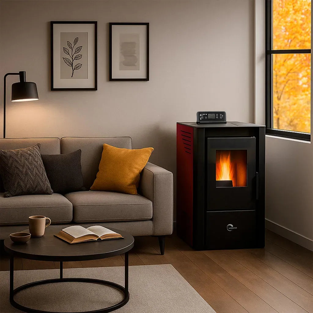 Sannover Anita Pelletofen 9,4 kW Bordeaux – Luftgerät