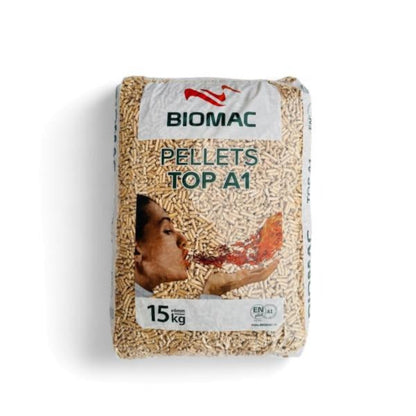 BIOMAC TOP A1 Holzpellets 975 kg – Fichtenholz, ENplus A1