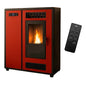 Sannover Astral Slim Pelletofen 12,2 kW Bordeaux – A+