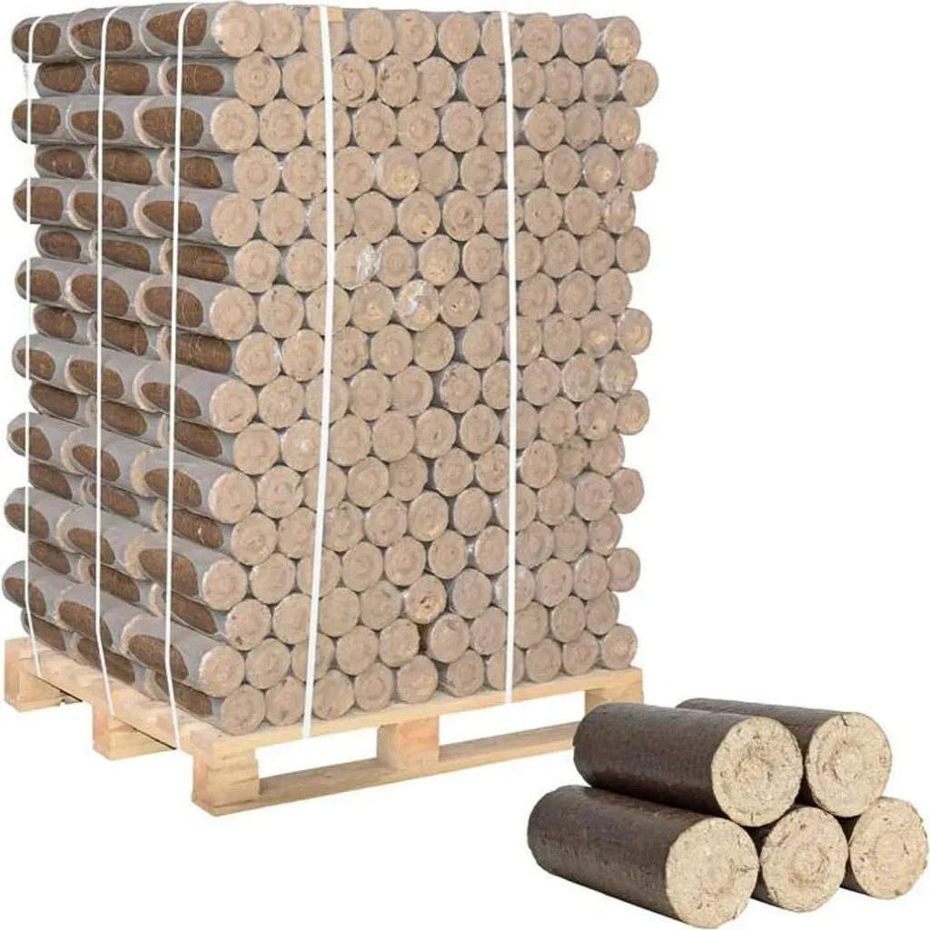 ESTEXO Nestro Holzbriketts 960 kg – Buche & Eiche – 27 × 10 cm