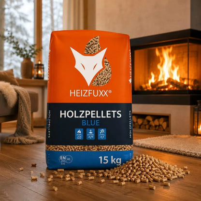 Heizfuxx Blue ENplus A1 Holzpellets 300 kg – 20 × 15 kg