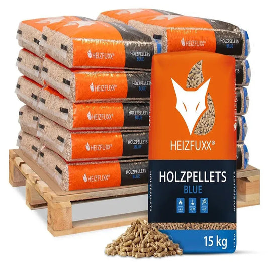 Heizfuxx Blue ENplus A1 Holzpellets 300 kg – 20 × 15 kg