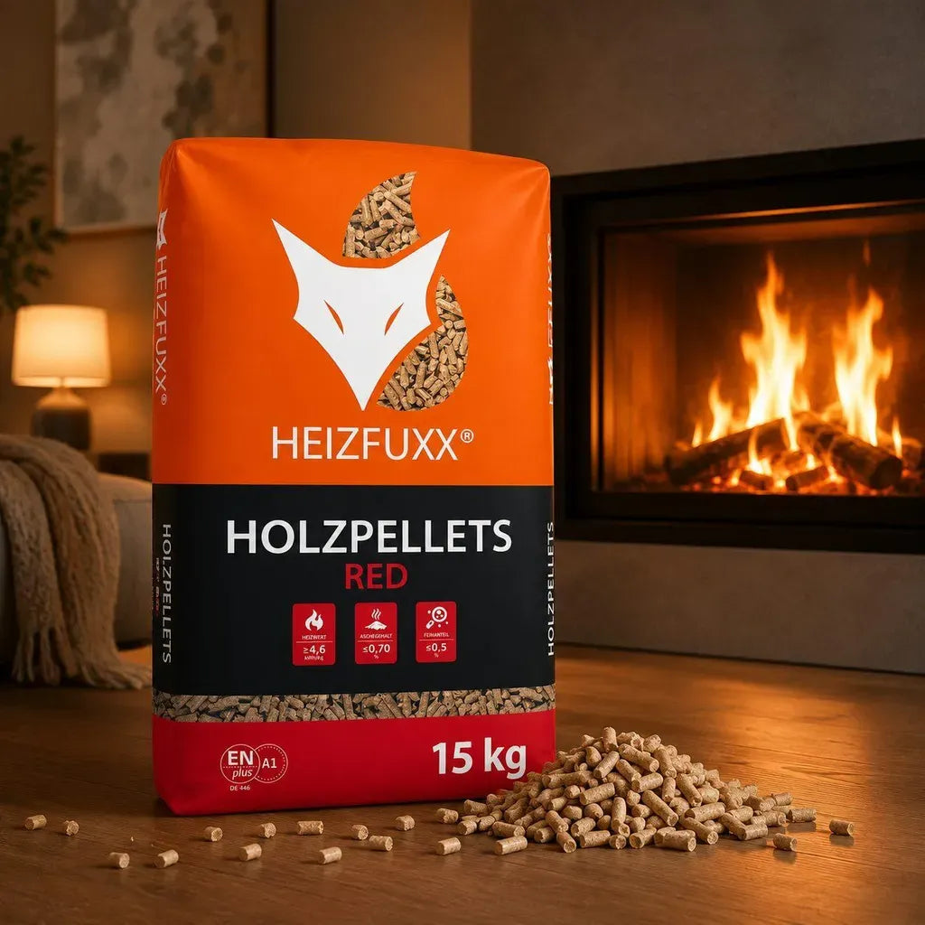 Heizfuxx Red ENplus A1 Holzpellets 975 kg – 65 × 15 kg