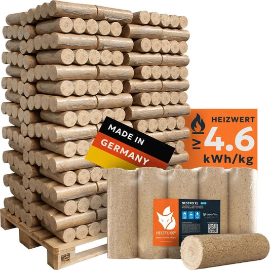 HEIZFUXX Nestro XL Blue Holzbriketts 960 kg – Nadelholz