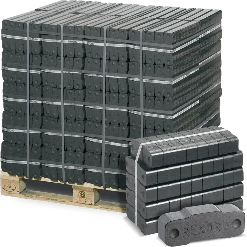 REKORD Braunkohlebriketts 1.000 kg – 40 × 25 kg